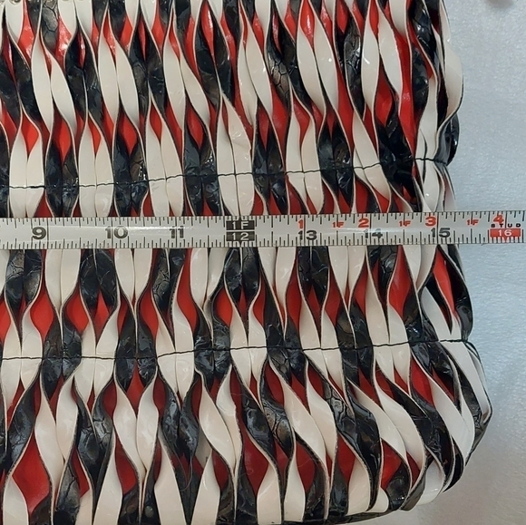 Vintage* 90s Synthetic Multi-coloured Shoulder Bag - Picture 12 of 15